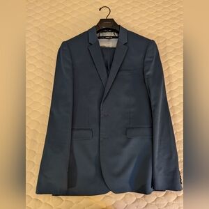 Blue Express suit with vest